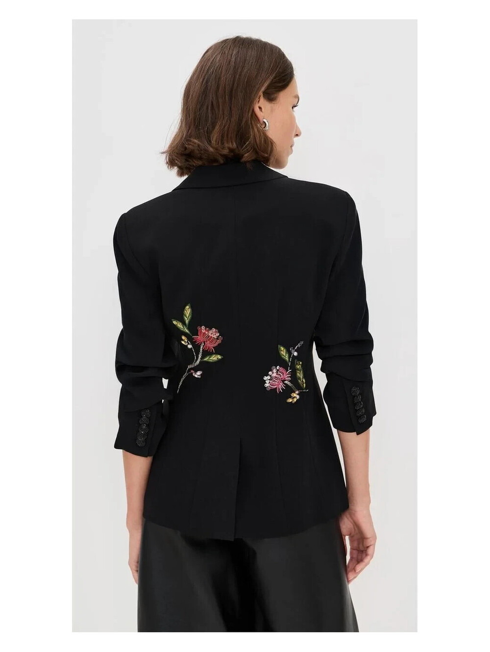NEW, Cinq a Sept Women's Floral Mixed Media Cheyenne Blazer Sz 12 #SJ2440 - Picture 2 of 10